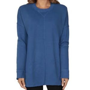 Natural Reflections Blue Oversized Sweatshirt-Med